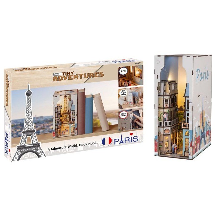 Book Nook - Kit DIY a construire Maquette 3D Serre Livre - REVELL - Tiny Adventures - Paris - LED Book Nook - Kit DIY a construire Maquette 3D Serre Livre - REVELL - Tiny Adventures - Paris - LED