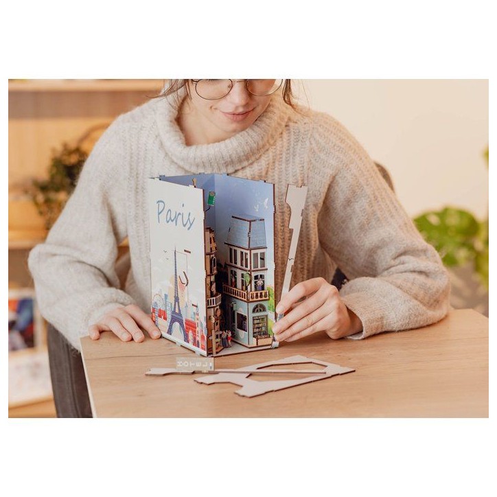 Book Nook - Kit DIY a construire Maquette 3D Serre Livre - REVELL - Tiny Adventures - Paris - LED Book Nook - Kit DIY a construire Maquette 3D Serre Livre - REVELL - Tiny Adventures - Paris - LED