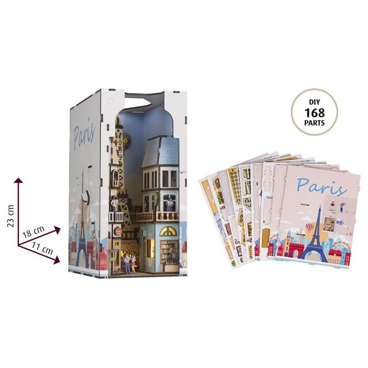 Book Nook - Kit DIY a construire Maquette 3D Serre Livre - REVELL - Tiny Adventures - Paris - LED Book Nook - Kit DIY a construire Maquette 3D Serre Livre - REVELL - Tiny Adventures - Paris - LED