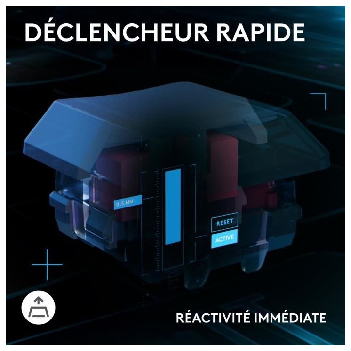 Clavier gamer - Filaire - Logitech G - G515 Rapid TKL - Noir Clavier gamer - Filaire - Logitech G - G515 Rapid TKL - Noir