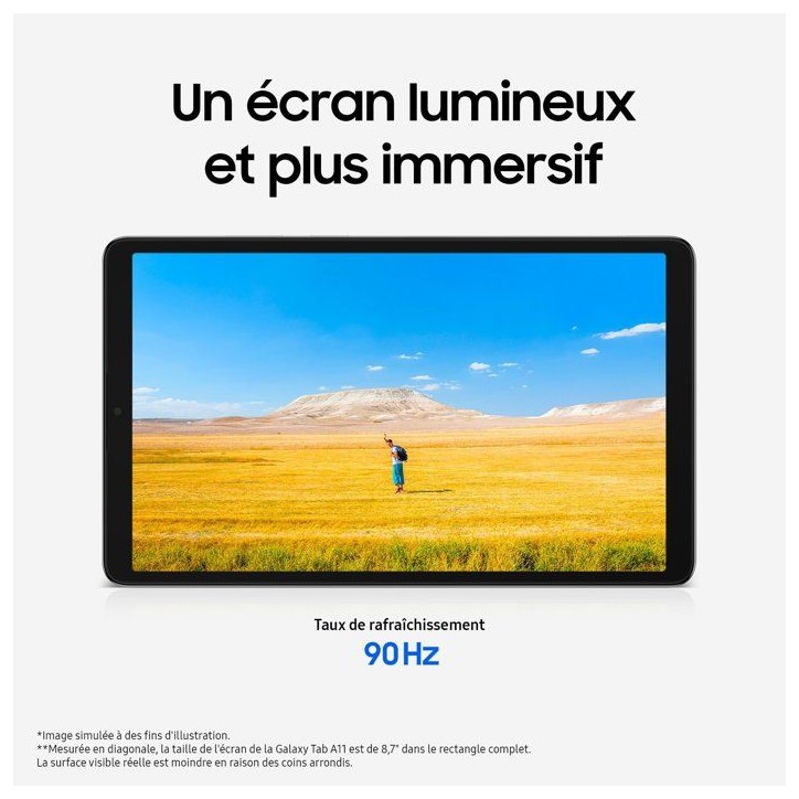 Samsung - Galaxy Tab A11 - 8,7 - 4 Go/64 Go - Wifi - Argent Samsung - Galaxy Tab A11 - 8,7 - 4 Go/64 Go - Wifi - Argent