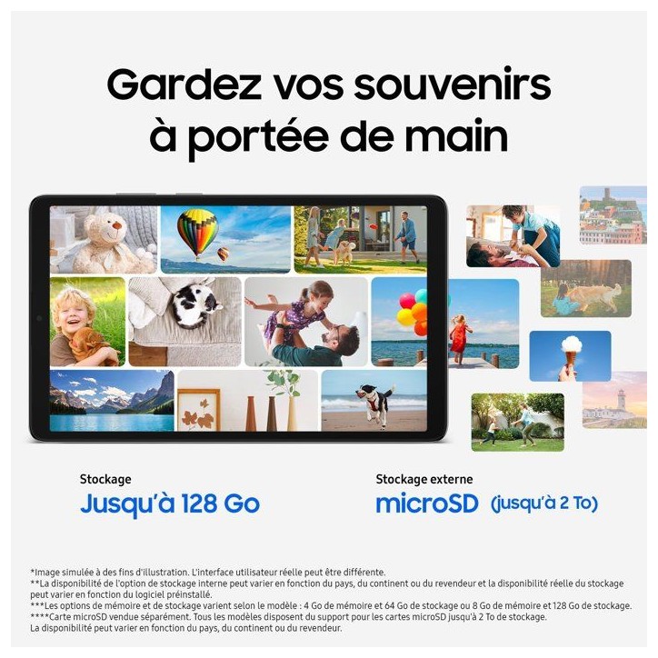 Tablette tactile Samsung Galaxy Tab A11 écran 8,7 64 Go Gris Tablette tactile Samsung Galaxy Tab A11 écran 8,7 64 Go Gris