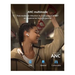 Ecouteurs sans fil - Huawei - Freebuds SE 4 ANC - Blanc