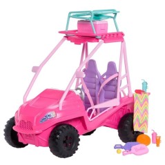 Coffret Buggy Détective Barbie - 4 poupées - Accessoires plage - Ros