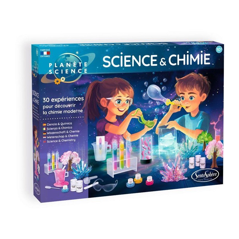 Kit Scientifique - SENTOSPHERE - Science et Chimie - 30 expériences -