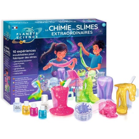 Kit Scientifique - SENTOSPHERE - La chimie du Slime extraodinaires - Slim de toutes les couleurs - Origine Naturelle - Des 8 ans