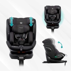 Siege auto - BABYAUTO - SCUDDA GREY DOBBY - De la naissance a 12 ans -