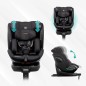 Siege auto - BABYAUTO - SCUDDA GREY DOBBY - De la naissance a 12 ans - 0-36 kg - I-Size - ISOFIX - Pivotant 360° - ECE R129