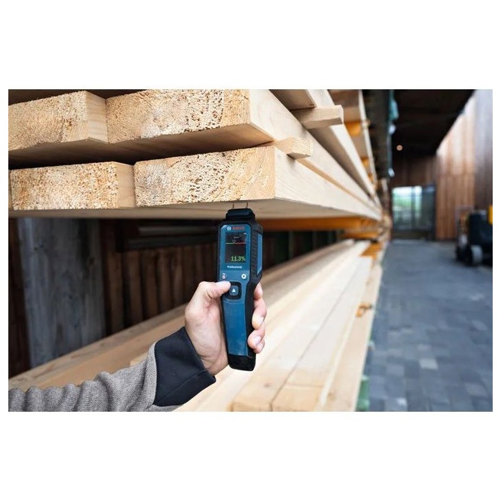 Humidimetre - BOSCH - GMP 1-13 - Écran LCD couleur - Mesure 37 types de bois - IP65 Humidimetre - BOSCH - GMP 1-13 - Écran LCD couleur - Mesure 37 types de bois - IP65