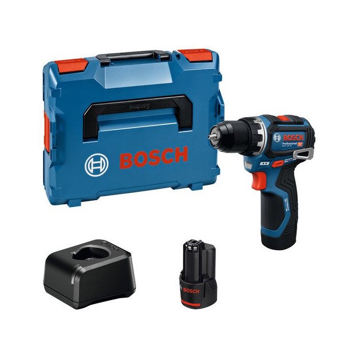 Perceuse-visseuse BOSCH PROFESSIONAL - GSR 12V-32 + 2 batteries GBA 2.0 Ah - chargeur GAL 12V-20, L