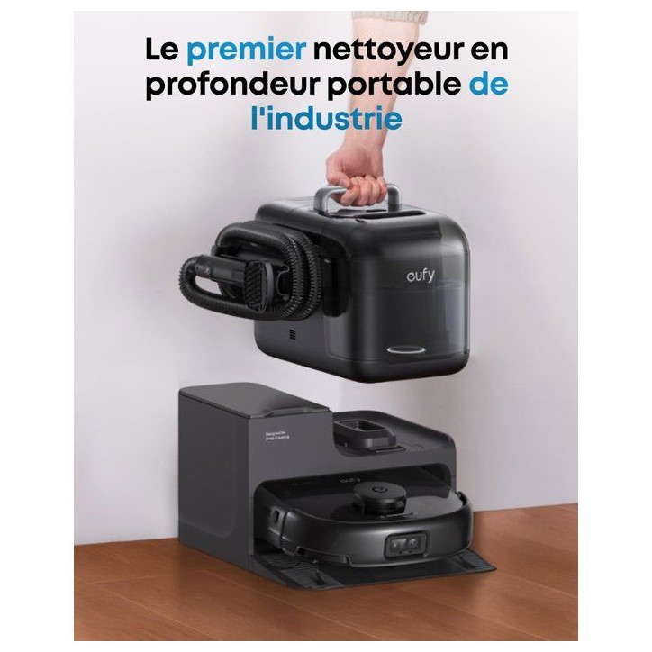 Robot aspirateur laveur - EUFY Omni E28 - 20 000 Pa - Noir