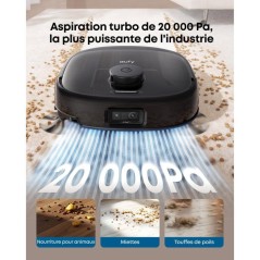 Robot aspirateur laveur - EUFY Omni E28 - 20 000 Pa - Noir