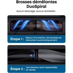 Robot aspirateur laveur - EUFY Omni E28 - 20 000 Pa - Noir