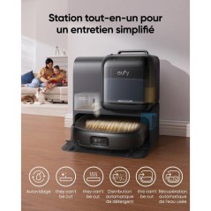 Robot aspirateur laveur - EUFY Omni E28 - 20 000 Pa - Noir