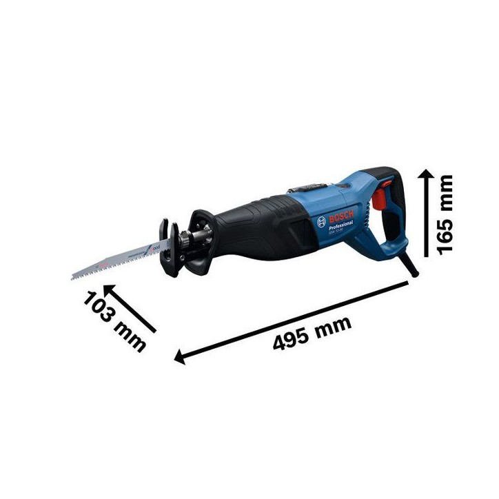 Scie sabre BOSCH PROFESSIONAL - GSA 12-30 - 2 lames S 2345 X, S 1127 BEF + coffret