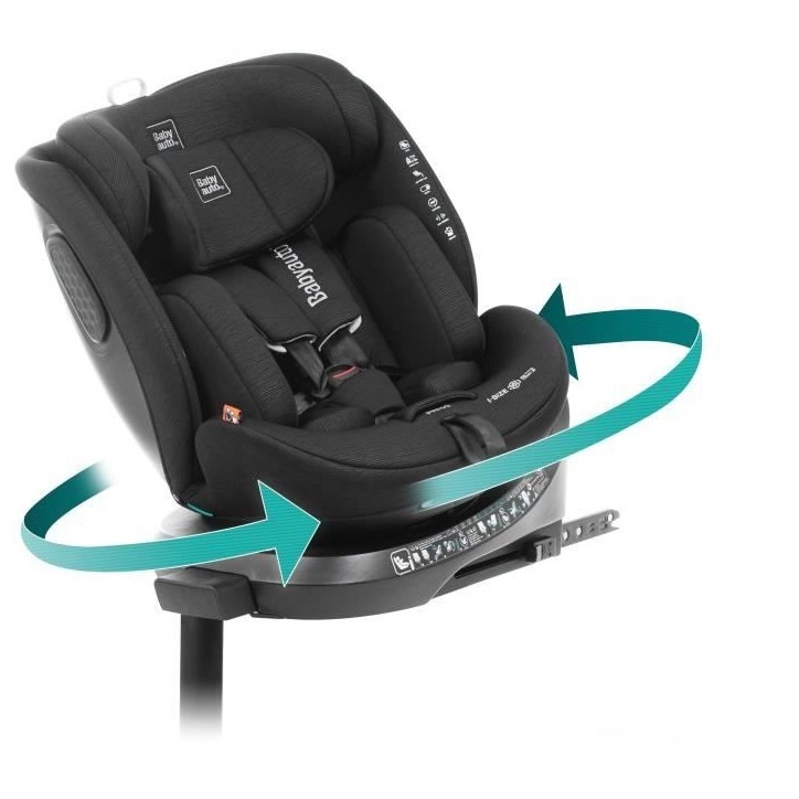 Siege auto - BABYAUTO - CORE - Groupe 0/1/2/3 - 40 / 150 cm - I-Size - Isofix - Pivotant - Inclinable - Réducteur - Noir