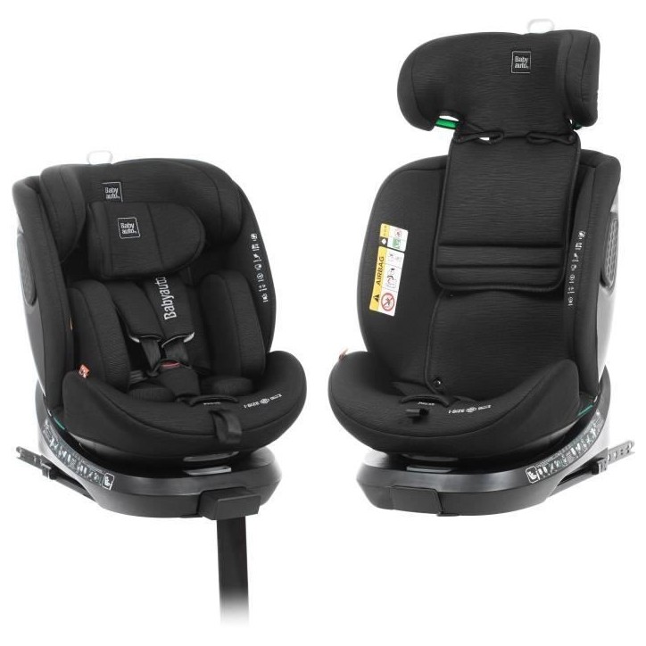 Siege auto - BABYAUTO - CORE - Groupe 0/1/2/3 - 40 / 150 cm - I-Size - Isofix - Pivotant - Inclinable - Réducteur - Noir