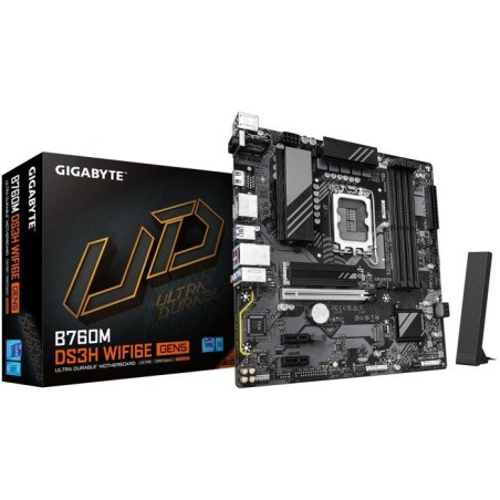 Carte mere - GIGABYTE - B760M DS3H WF6E GEN5 - Format Micro-ATX - Chip