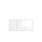 Buffet CITIZEN - Décor Blanc laqué brillant - 3 Portes - L 156 x P 40 x H 84 cm Buffet CITIZEN - Décor Blanc laqué brillant - 3 Portes - L 156 x P 40 x H 84 cm
