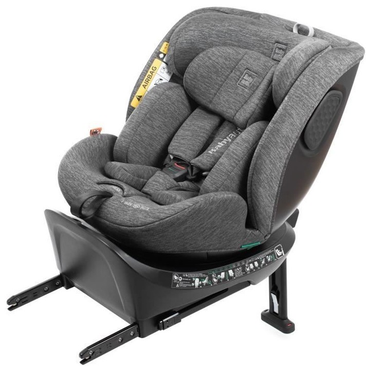 Siege auto - BABYAUTO - CORE - Groupe 0/1/2/3 - 40 / 150 cm - I-Size - Isofix - Pivotant - Inclinable - Réducteur - Gris