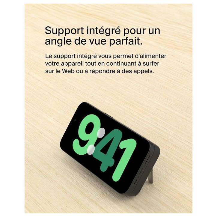 Batterie externe - BELKIN - 5 000 mAh - MagSafe - 15 W - Noir Batterie externe - BELKIN - 5 000 mAh - MagSafe - 15 W - Noir