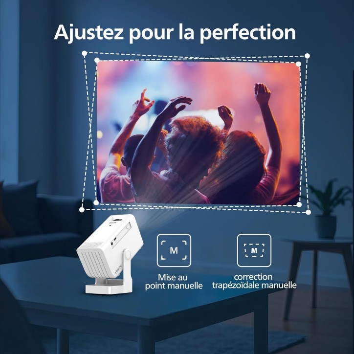 Vidéoprojecteur - PHILIPS - NeoPix 140 - HD 720p - LED - Wi-Fi - Blanc Vidéoprojecteur - PHILIPS - NeoPix 140 - HD 720p - LED - Wi-Fi - Blanc