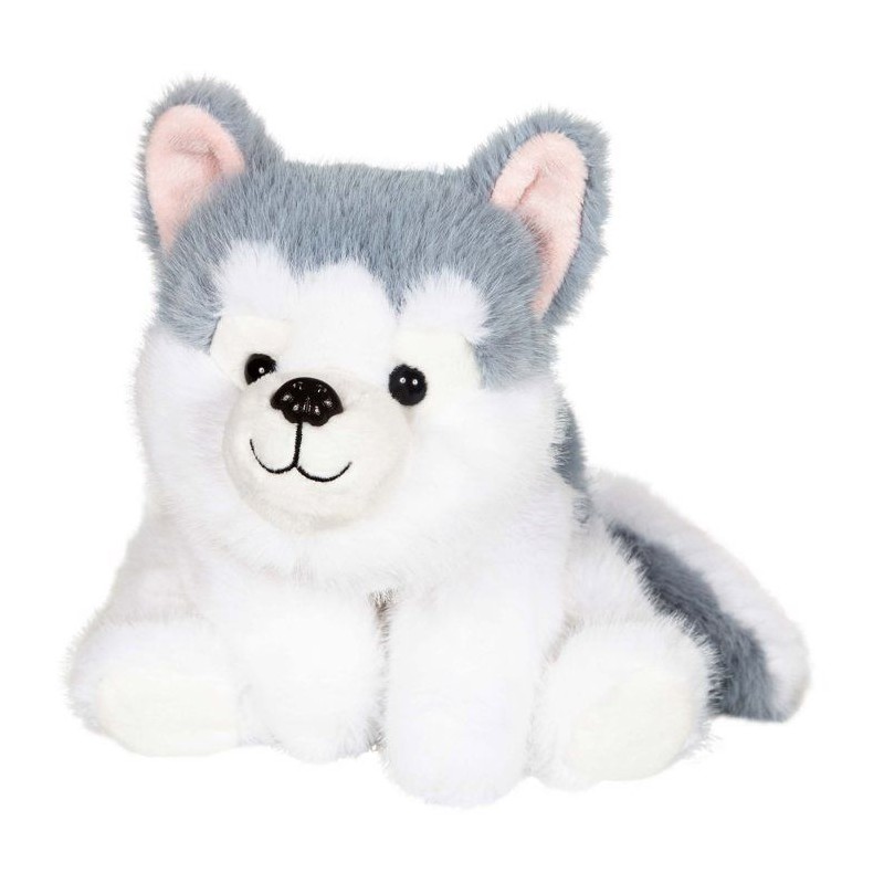Peluche Floppy Choopy Husky - GIPSY TOYS - 22 cm - Gris / Blanc