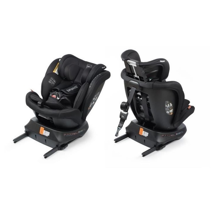 Siege auto - BABYAUTO - RODIA - Groupe 0/1/2/3 - 40 / 150 cm - I-Size Plus - Isofix - Pivotant - Inclinable - Réducteur - Noir Siege auto - BABYAUTO - RODIA - Groupe 0/1/2/3 - 40 / 150 cm - I-Size Plus - Isofix - Pivotant - Inclinable - Réducteur - Noir