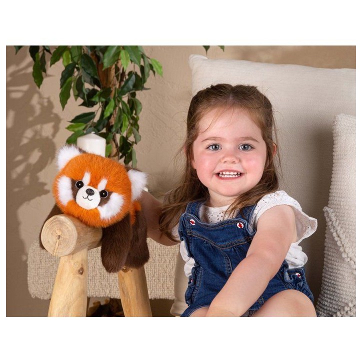 Peluche Floppy Choopy Panda roux - GIPSY TOYS - 22 cm - Orange / Marron / Blanc Peluche Floppy Choopy Panda roux - GIPSY TOYS - 22 cm - Orange / Marron / Blanc
