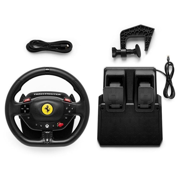 Volant + pédalier - THRUSTMASTER - T98 Ferrari 296 GTS - Pour XBOX et PC - Noir Volant + pédalier - THRUSTMASTER - T98 Ferrari 296 GTS - Pour XBOX et PC - Noir