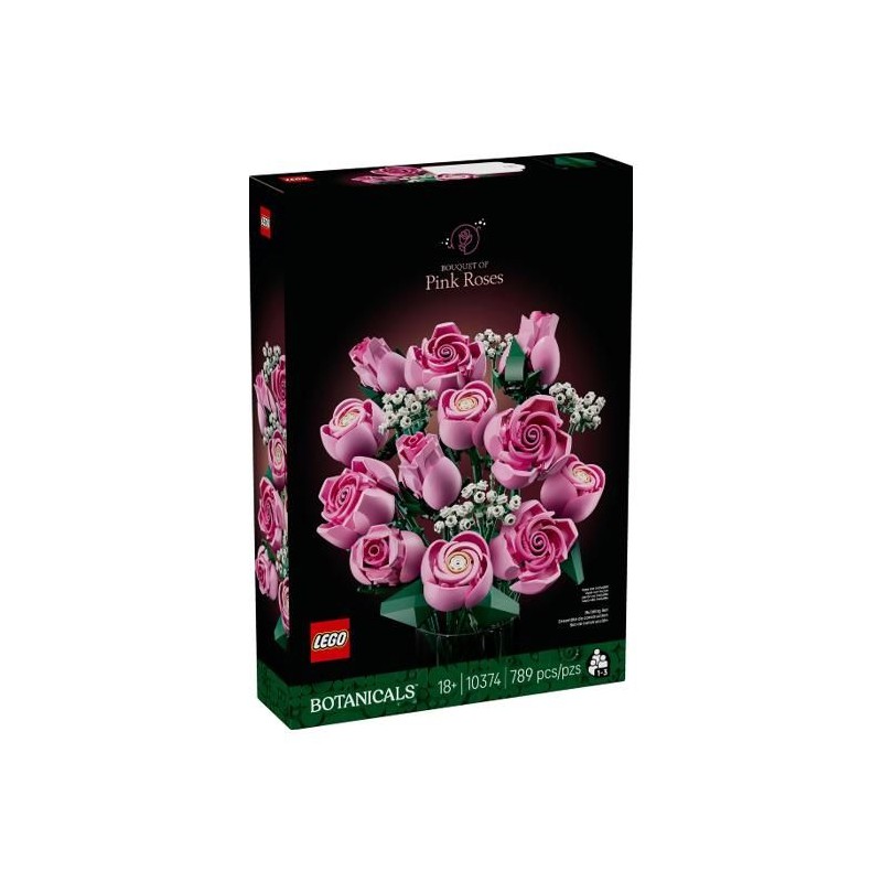 Set de construction - LEGO - 10374 - Bouquet de roses roses - 12 piece