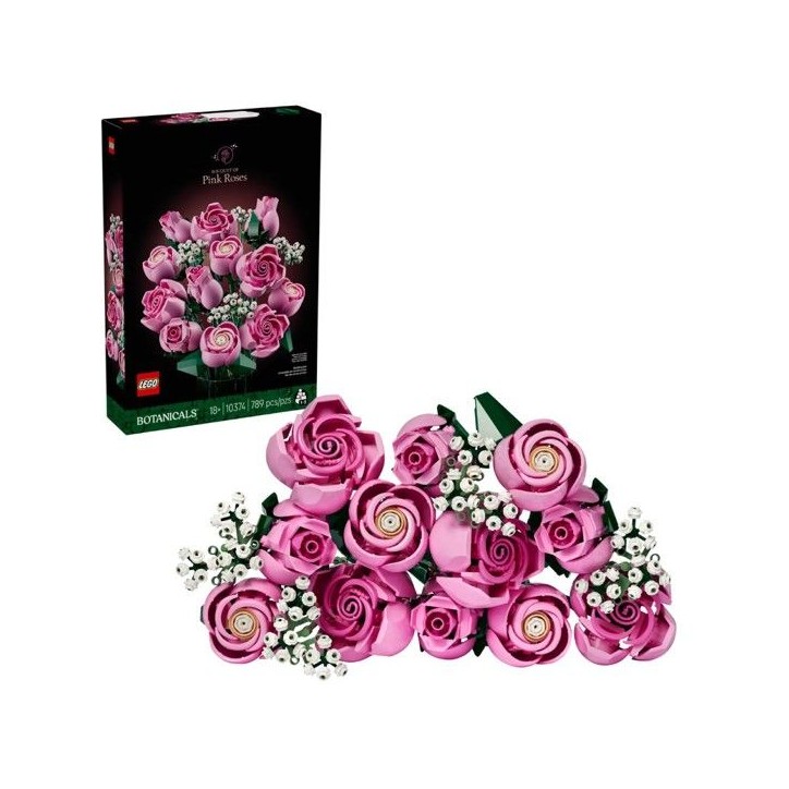 Set de construction - LEGO - 10374 - Bouquet de roses roses - 12 pieces - Pour adultes Set de construction - LEGO - 10374 - Bouquet de roses roses - 12 pieces - Pour adultes
