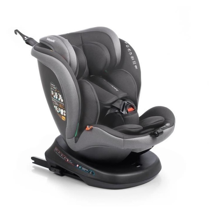 Siege auto - BABYAUTO - RODIA - Groupe 0/1/2/3 - 40 / 150 cm - I-Size Plus - Isofix - Pivotant - Inclinable - Réducteur - Gris Siege auto - BABYAUTO - RODIA - Groupe 0/1/2/3 - 40 / 150 cm - I-Size Plus - Isofix - Pivotant - Inclinable - Réducteur - Gris