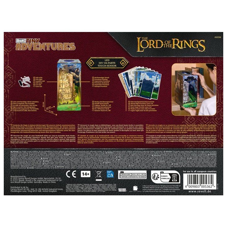 Book Nook - Kit DIY a construire Maquette 3D Serre Livre - REVELL - Tiny Adventures - Le Seigneur des Anneaux - Minas Tirith - L Book Nook - Kit DIY a construire Maquette 3D Serre Livre - REVELL - Tiny Adventures - Le Seigneur des Anneaux - Minas Tirith - L