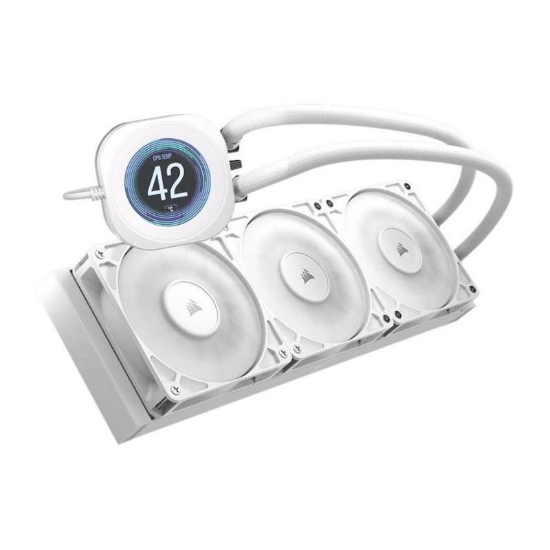 CORSAIR - NAUTILUS 360 LCD White - Refroidissement PC - 360 mm Radiato