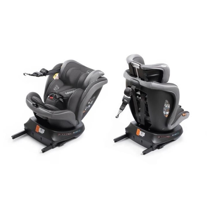 Siege auto - BABYAUTO - RODIA - Groupe 0/1/2/3 - 40 / 150 cm - I-Size Plus - Isofix - Pivotant - Inclinable - Réducteur - Gris Siege auto - BABYAUTO - RODIA - Groupe 0/1/2/3 - 40 / 150 cm - I-Size Plus - Isofix - Pivotant - Inclinable - Réducteur - Gris
