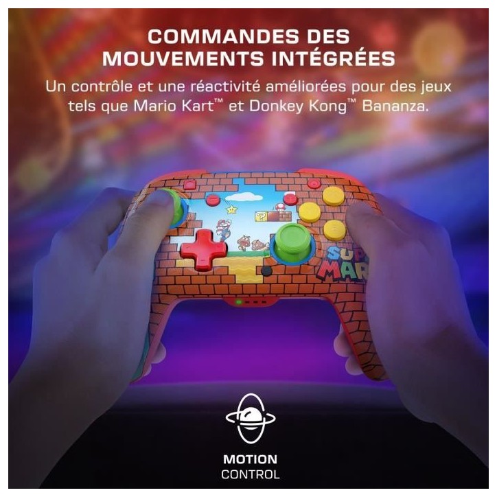 Manette de jeu - Nintendo Switch - Rematch Mario Bricks - Sans fil - Rouge - Turtle Beach Manette de jeu - Nintendo Switch - Rematch Mario Bricks - Sans fil - Rouge - Turtle Beach