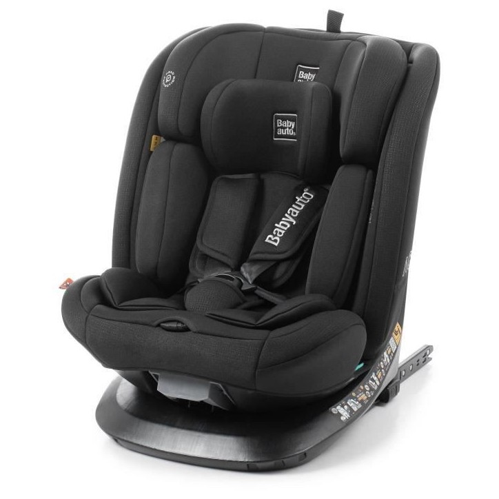 Siege auto - BABYAUTO - ACROSS - Groupe 0/1/2/3 - 40 / 150 cm - I-Size - Isofix - Pivotant - Inclinable - Réducteur - Noir Siege auto - BABYAUTO - ACROSS - Groupe 0/1/2/3 - 40 / 150 cm - I-Size - Isofix - Pivotant - Inclinable - Réducteur - Noir