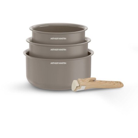 Set de 3 casseroles - Tous feux dont induction - ARTHUR MARTIN - AM112