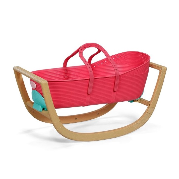 Berceau 3 en 1 - BABY BORN - Effet bois - Couffin / Bascule / Fixe - Tissu inclus - Des 1 an Berceau 3 en 1 - BABY BORN - Effet bois - Couffin / Bascule / Fixe - Tissu inclus - Des 1 an