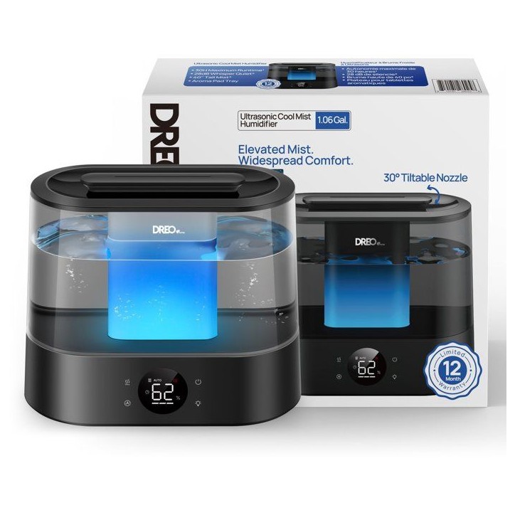 Humidificateur - DREO - 420S - Ultrasonique - Silencieux - Grande capacité Humidificateur - DREO - 420S - Ultrasonique - Silencieux - Grande capacité