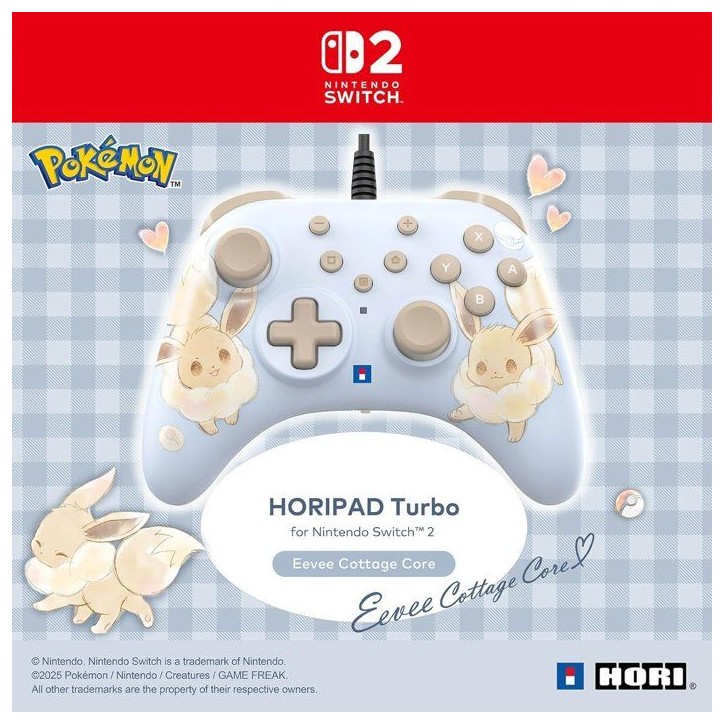 Manette de jeu - Nintendo Switch et Switch 2 - Pokémon - Filaire - Bleu - Horipad Turbo - Boutons arriere programmables - Hori Manette de jeu - Nintendo Switch et Switch 2 - Pokémon - Filaire - Bleu - Horipad Turbo - Boutons arriere programmables - Hori