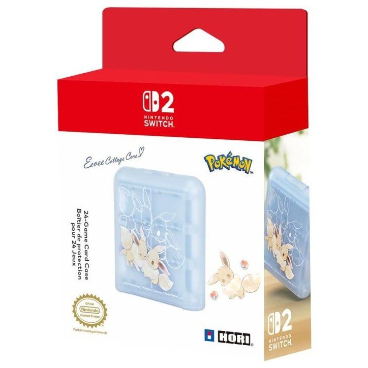 Boîtier de rangement 24 jeux - Nintendo Switch 2 - Hori - Motif Pokémon Évoli Boîtier de rangement 24 jeux - Nintendo Switch 2 - Hori - Motif Pokémon Évoli