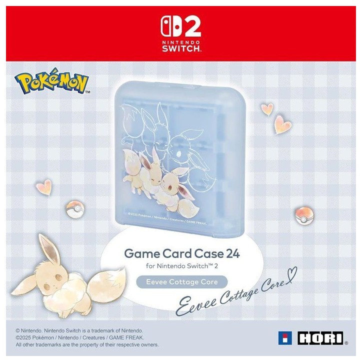 Boîtier de rangement 24 jeux - Nintendo Switch 2 - Hori - Motif Pokémon Évoli Boîtier de rangement 24 jeux - Nintendo Switch 2 - Hori - Motif Pokémon Évoli