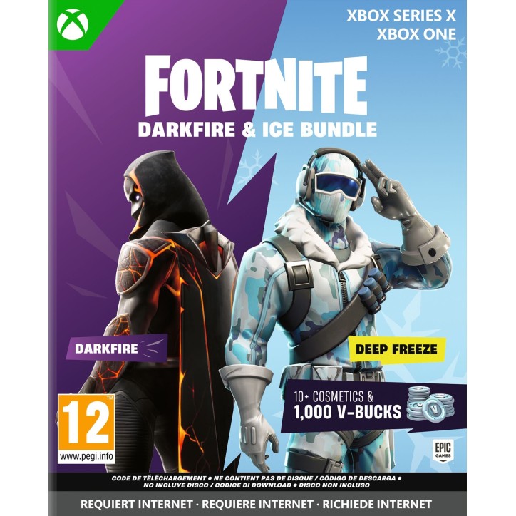 FORTNITE Darkfire & Ice Bundle - Jeu Xbox Series X | Xbox One - Code in a Box FORTNITE Darkfire & Ice Bundle - Jeu Xbox Series X | Xbox One - Code in a Box