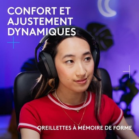 Casque gamer - Sans fil - Logitech G - G321 Lightspeed - Noir