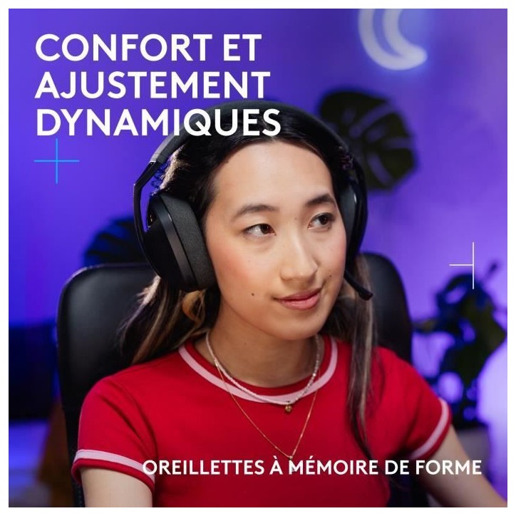 Casque gamer - Sans fil - Logitech G - G321 Lightspeed - Noir Casque gamer - Sans fil - Logitech G - G321 Lightspeed - Noir