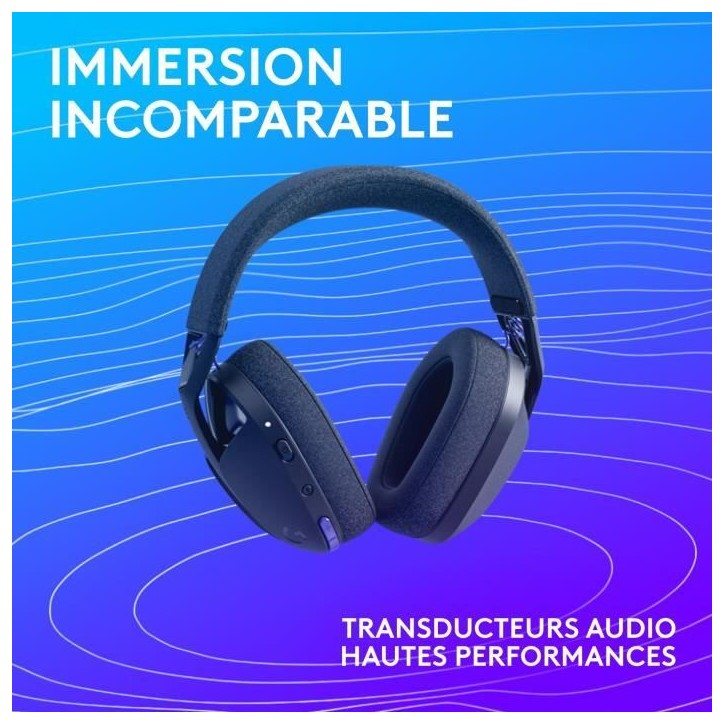 Casque gamer - Sans fil - Logitech G - G321 Lightspeed - Noir Casque gamer - Sans fil - Logitech G - G321 Lightspeed - Noir
