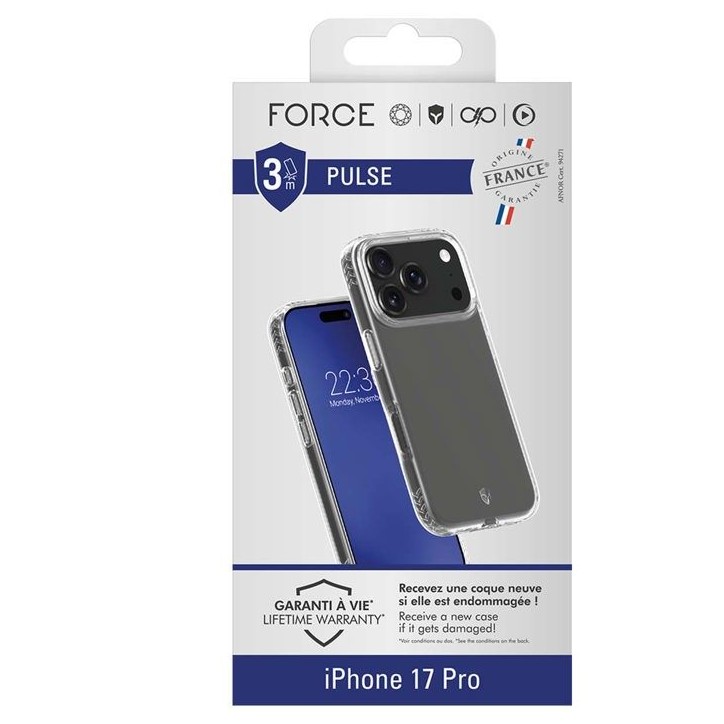 Coque FC Pulse - IPhone17 Pro - Transparent Coque FC Pulse - IPhone17 Pro - Transparent