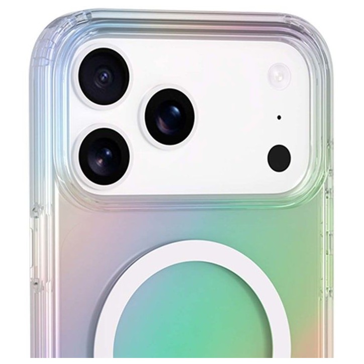 Coque MagSafe - IPhone17 Pro - Semi-transparente - Irisée Coque MagSafe - IPhone17 Pro - Semi-transparente - Irisée